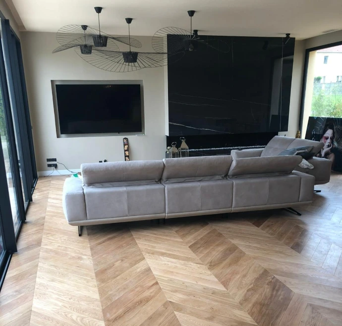 point de hongrie rénovation salon parquet massif versailles