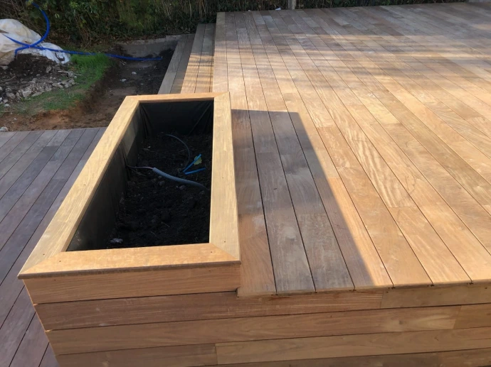 habillage extérieur terrasse parquet bois ile de france