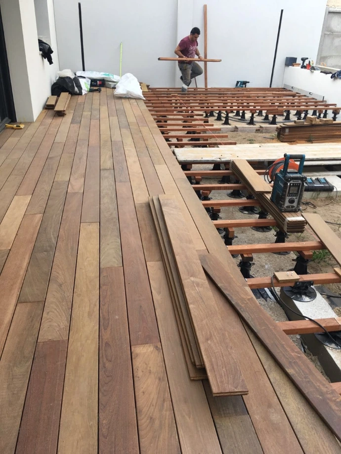 pose terrasse bois extérieur devis boulogne