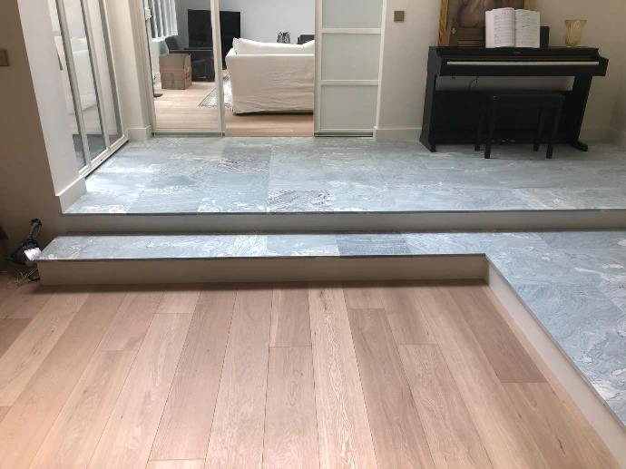 parquet contrecollé pose anglaise appartement chesnay